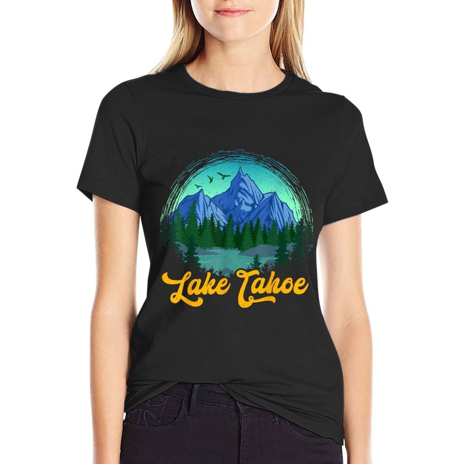Lake Tahoe Vacation Souvenir Nevada California Gift  Stretchy T-Shirt