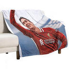 Chiesa First Goal for Liverpool All-season Throw Blanket