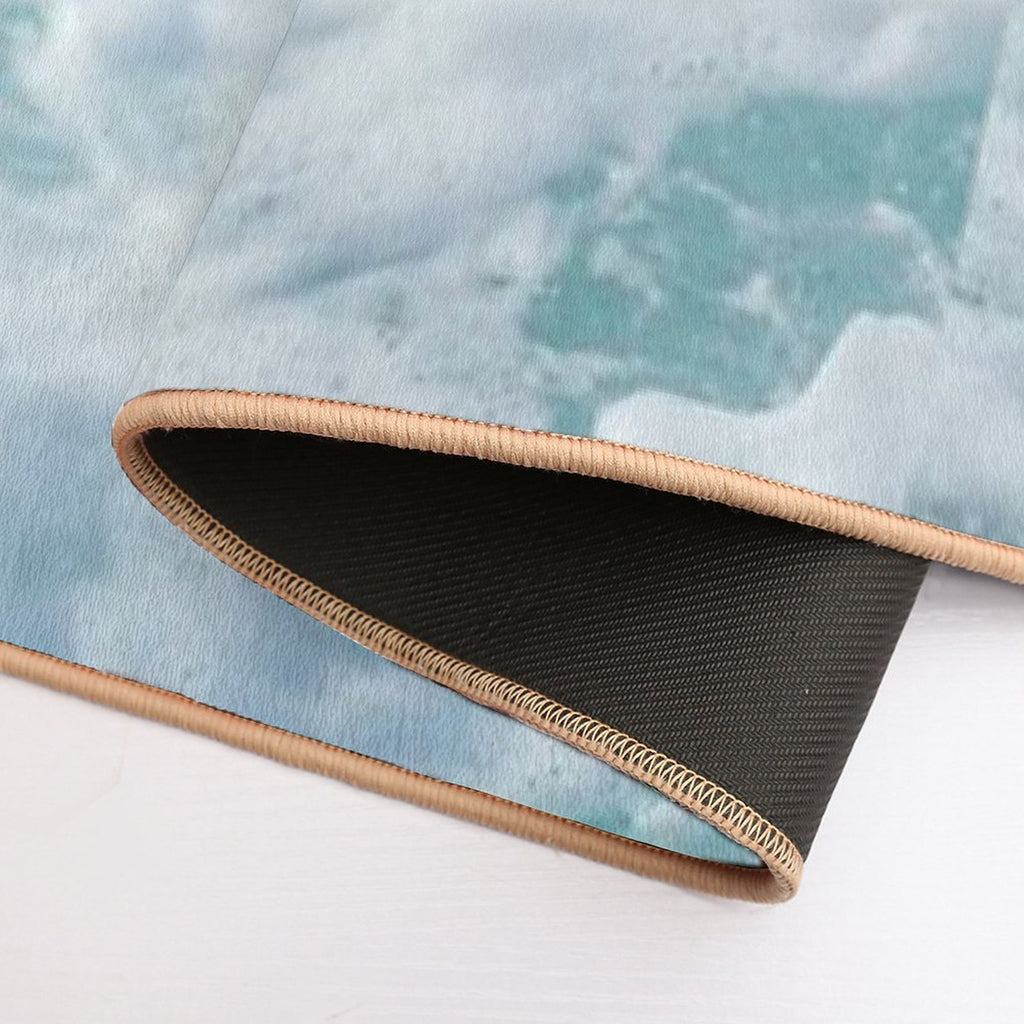 White Ocean, Blue Ocean, Ocean  Eco-Friendly Bath Mat