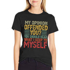 Funny Tshirts for Men Women Adult Dark Humor Sarcasm Novelty  Polyester Blend T-Shirt