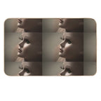 Creepy Doll Photograph  Dirt-Trapping Bath Mat