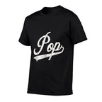 Pop Retro Style Father’s Day for Funny Grandpa Pop  Slim-fit Cut T-Shirt