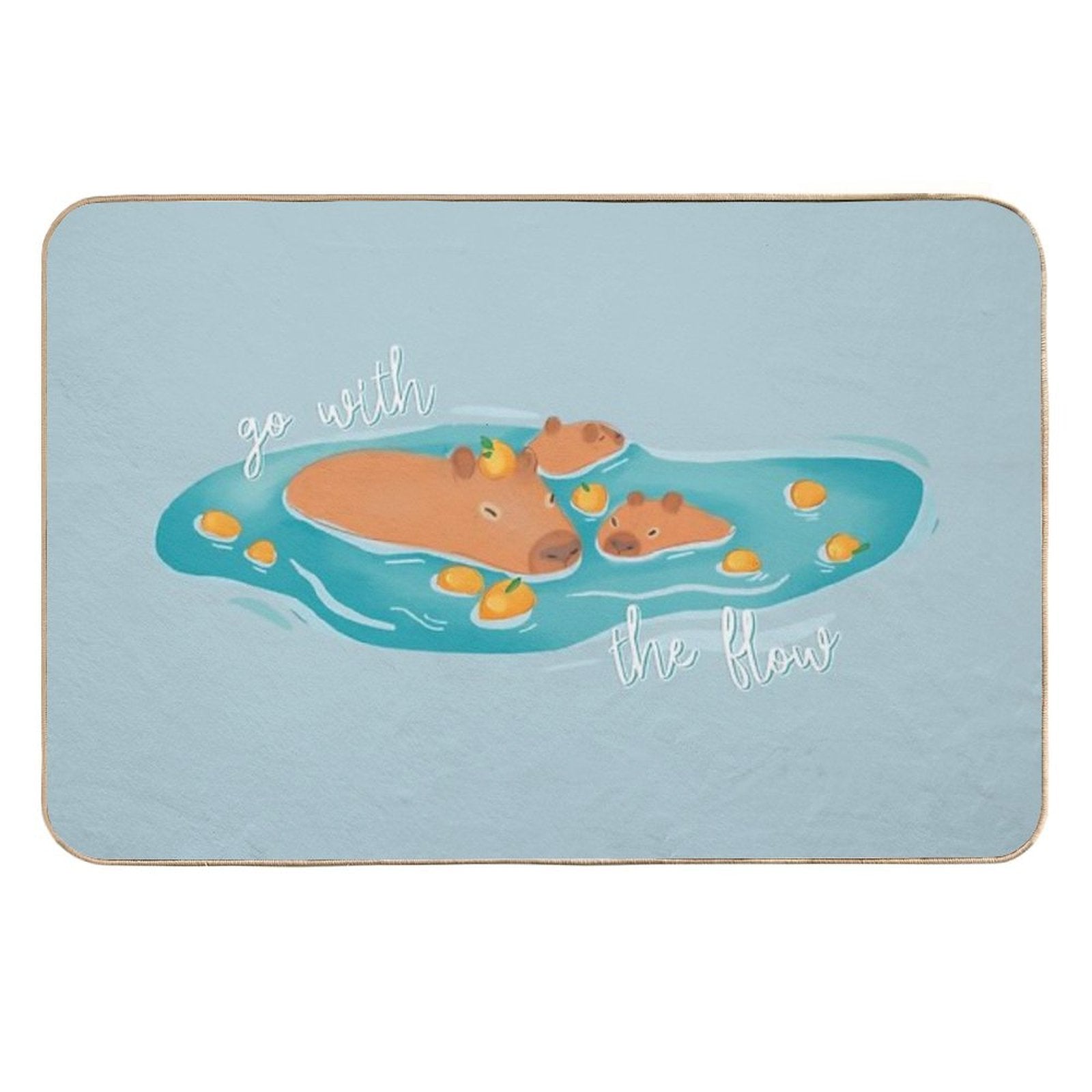 Capybaras  Non-Slip Bath Mat