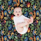 Polish Folk Roosters Versatility Throw Blanket