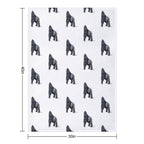 Gorilla Velvety-soft Throw Blanket