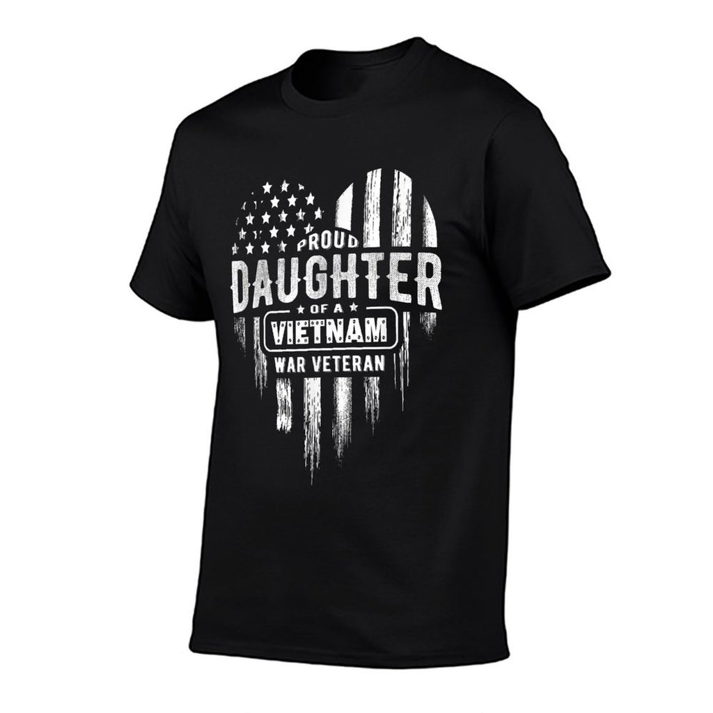 Proud Daughter Vietnam Vet Dad Veterans Day American for Women Girls Kids Men  Odor-resistant T-Shirt