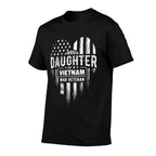 Proud Daughter Vietnam Vet Dad Veterans Day American for Women Girls Kids Men  Odor-resistant T-Shirt
