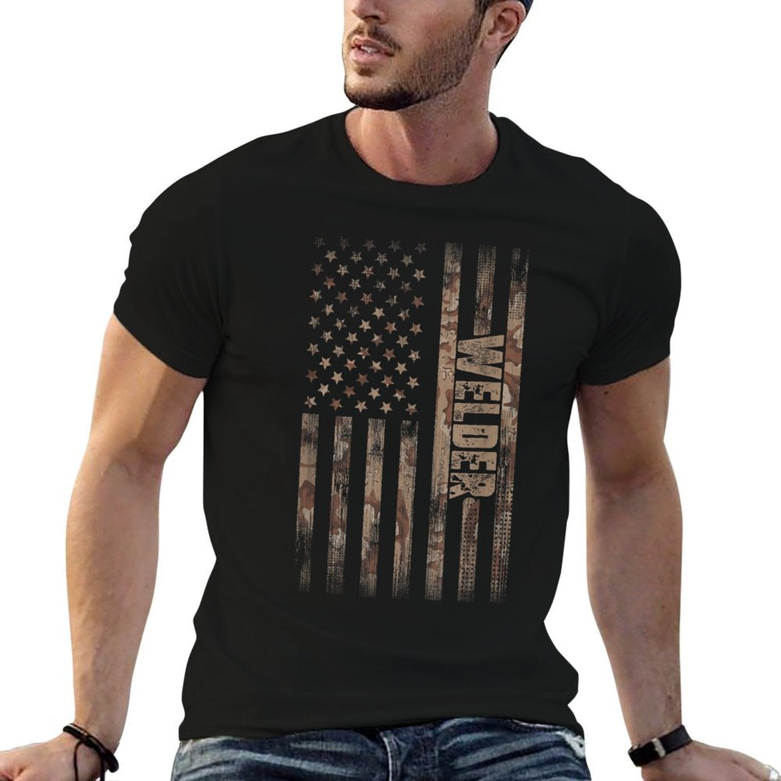 Welder American Gift Welding Women Men  Affordable Price T-Shirt