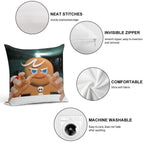 Vibe Check Gingerbrave Soft High-Density Material Throw Pillow