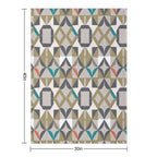 Modern Luxury Accent with A Beige And Neutral Geometric Pattern Compact Throw Blanket