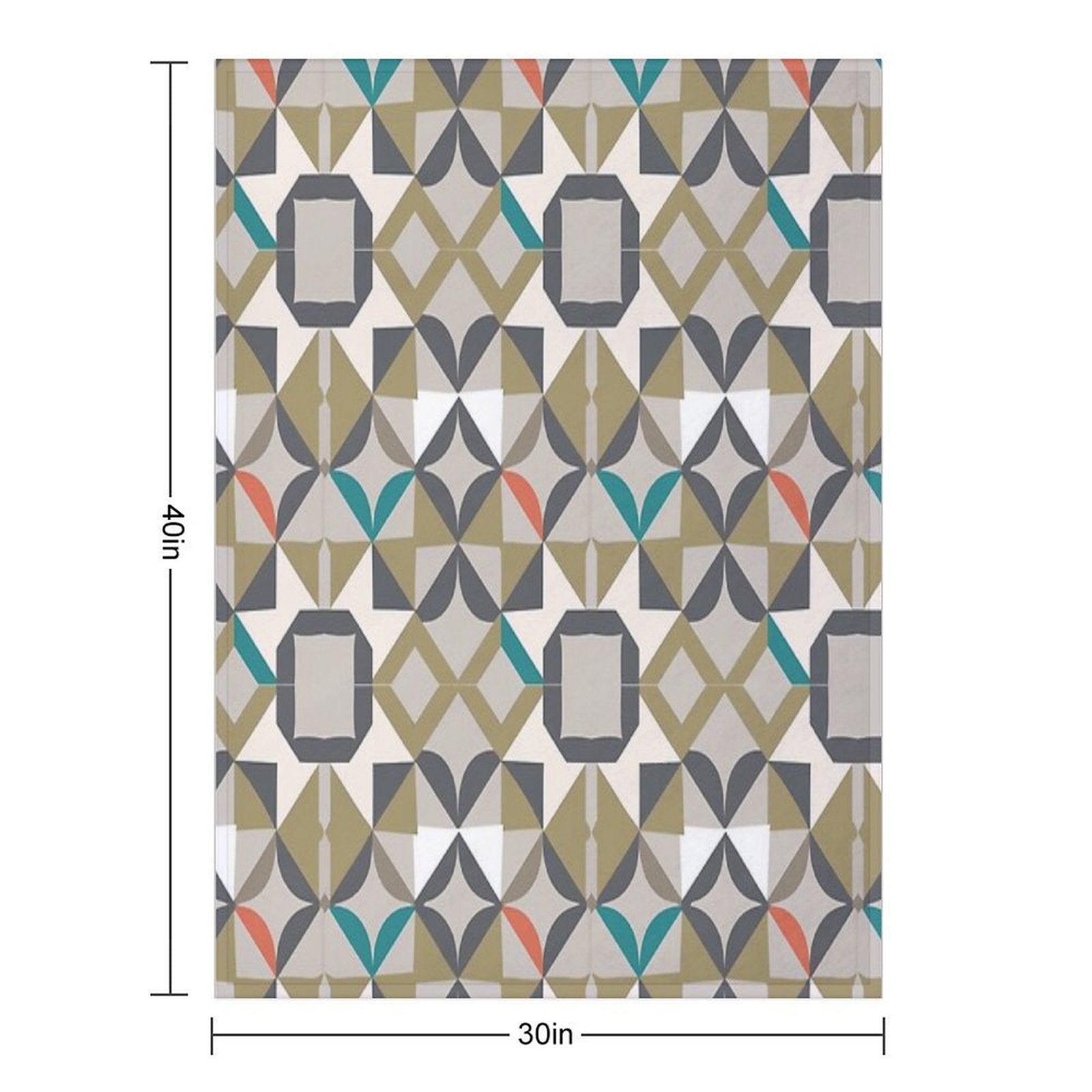 Modern Luxury Accent with A Beige And Neutral Geometric Pattern Compact Throw Blanket