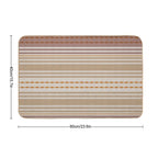 Sandstone Weave - Warm Color Woven Print  Versatile Bath Mat