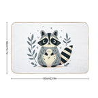 Raccoon  Repositionable Bath Mat
