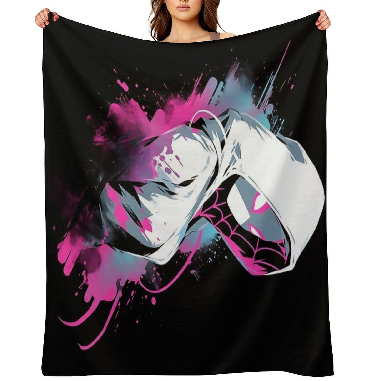 Spider Gwen Graffiti Durable Throw Blanket