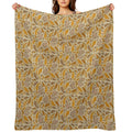 Oak & Squirrels  Animal Autumn Nature Pattern Wrinkle-free Throw Blanket