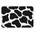Cow Print Pattern  Black And White  Dirt-Trapping Bath Mat