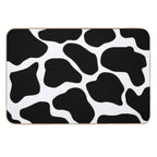 Cow Print Pattern  Black And White  Dirt-Trapping Bath Mat