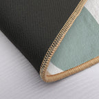 Color Pallete Organic Abstract Art Boho  Repositionable Bath Mat