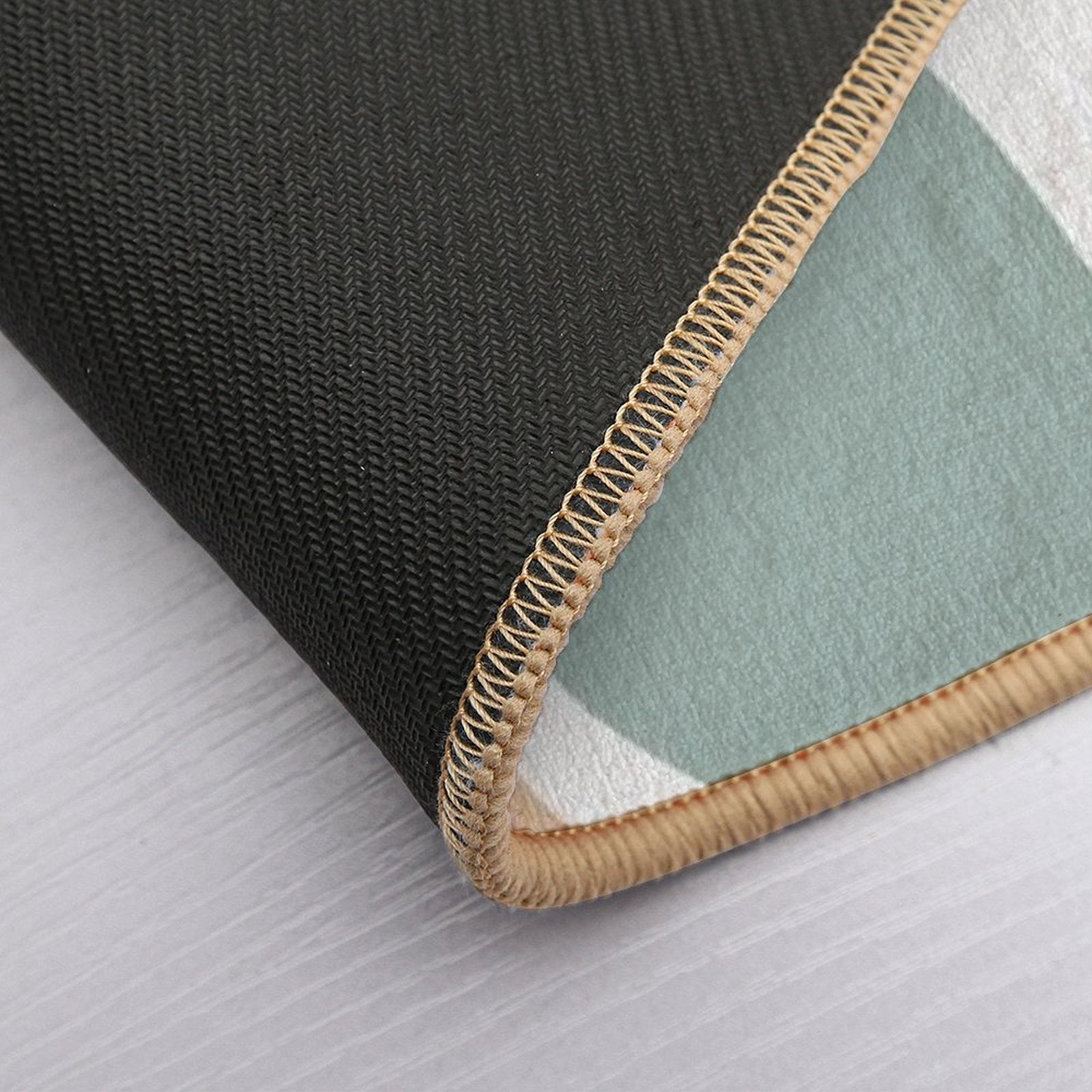 Color Pallete Organic Abstract Art Boho  Repositionable Bath Mat