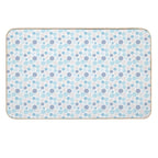 Abstract Circle Pattern - Blue And Grey  Dirt-Trapping Bath Mat