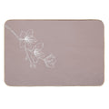 Minimal Flower Print Pink  Toxin-Free Bath Mat