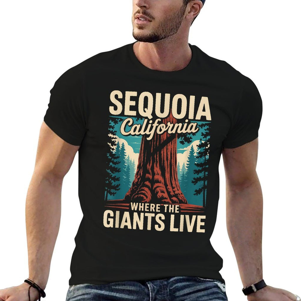 Sequoia National Park California Giant Tree Outdoors  Versatile T-Shirt