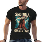 Sequoia National Park California Giant Tree Outdoors  Versatile T-Shirt
