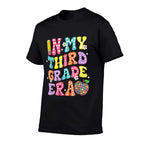 Retro Groovy In My Third Grade Era First Day Back To School  Trendy Pattern T-Shirt