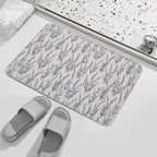 Lavender Flowers, Bunch of Flowers. Spring Lavender Beauty  Odorless Bath Mat