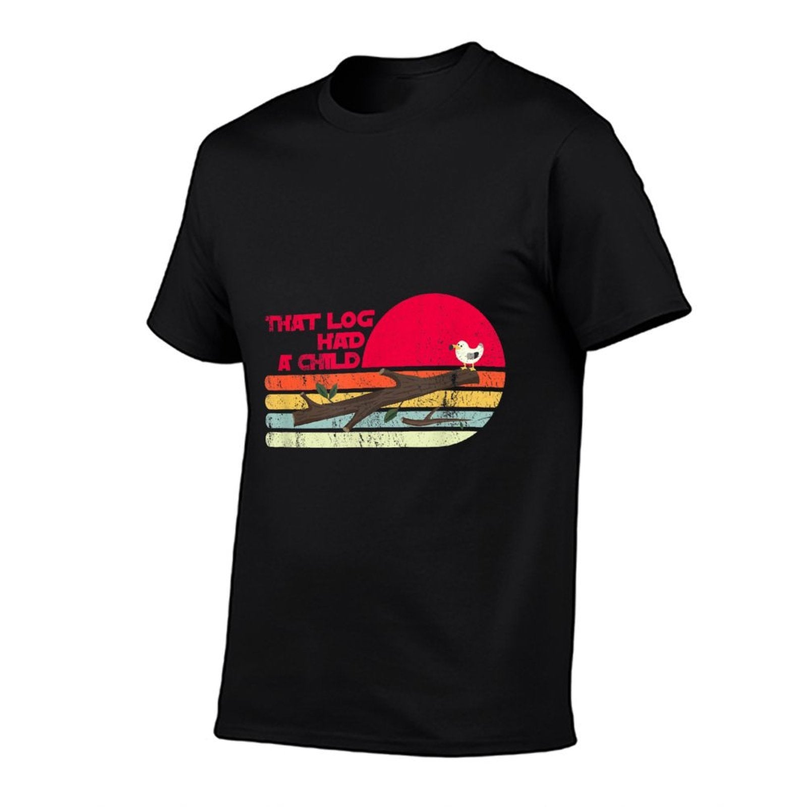 Seagulls That Log Had A Child Dank Meme Stop It Now Dad Joke  Ribbed Collar T-Shirt