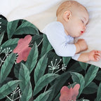 Butterfly Garden (Tabby Cat Version) Durable Throw Blanket