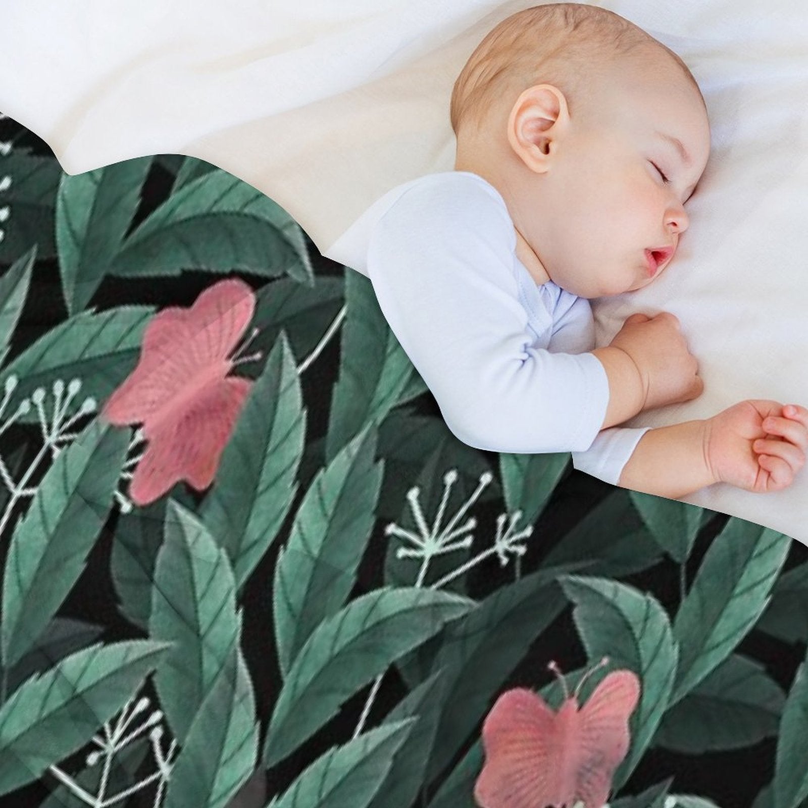 Butterfly Garden (Tabby Cat Version) Durable Throw Blanket