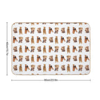 Love For Airedale Terriers  Anti-Trip Bath Mat