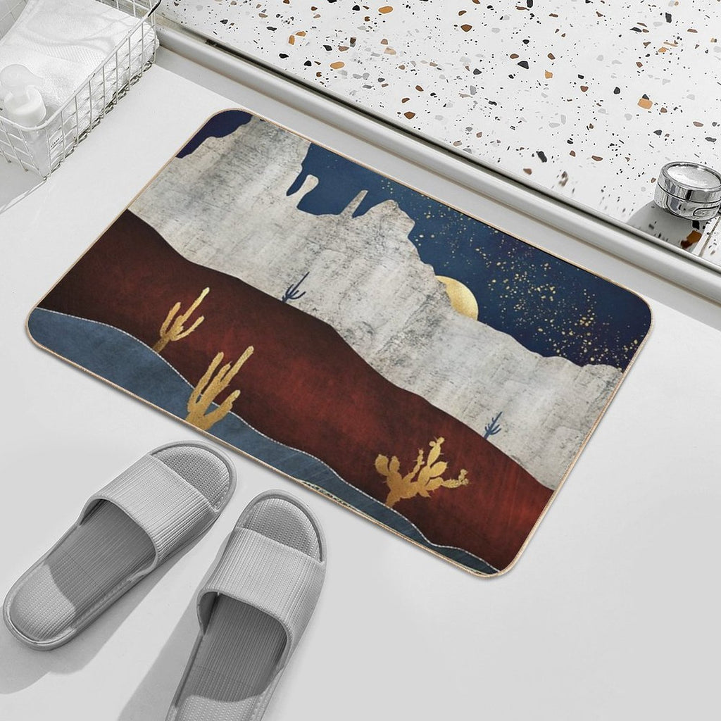 Moonlit Desert  Repositionable Bath Mat