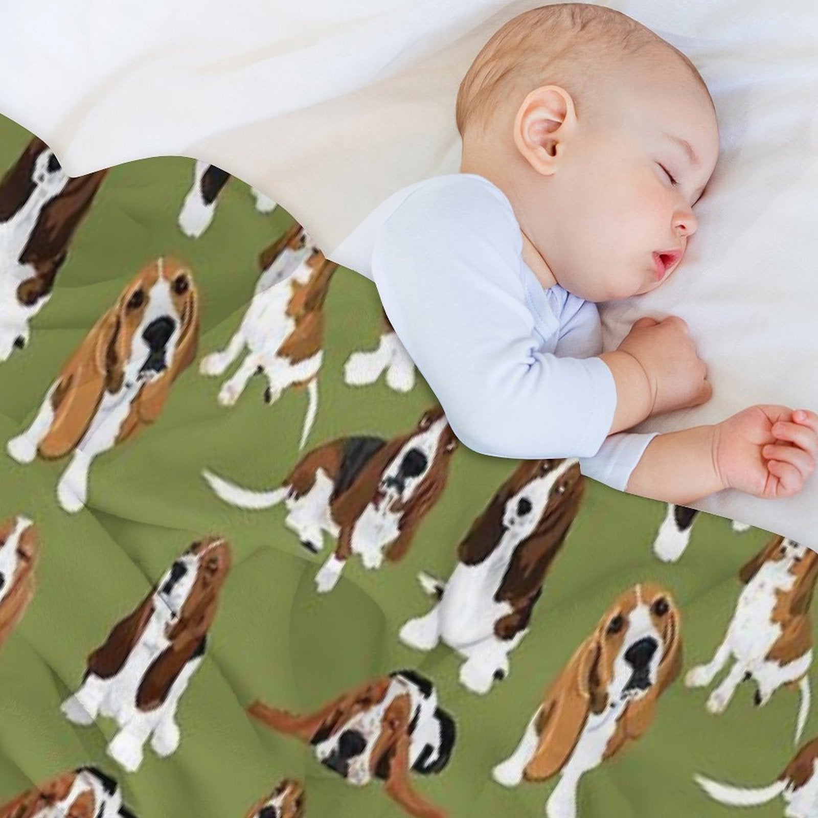 Basset Hound Eco-conscious Throw Blanket