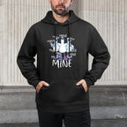 Funny Seagull Saying Mine Funny Pigeon Retro Ocean Life Adjustable Hood Hoodie