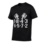 1-8-4-3-6-5-7-2 Firing Order V8 Big Block Car Guy Garage  Quick-drying T-Shirt