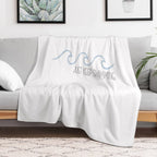 Just Keep Swimming Wave Eco-conscious Throw Blanket