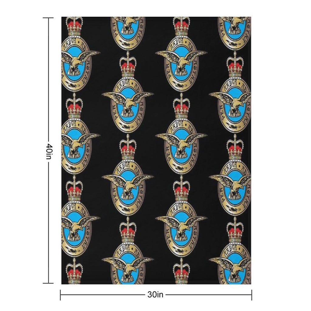 Royal Air Force Badge Sustainable Throw Blanket