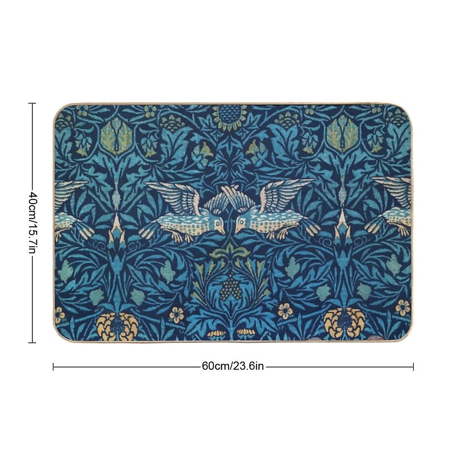 Birds by William Morris  Stain-Proof Bath Mat