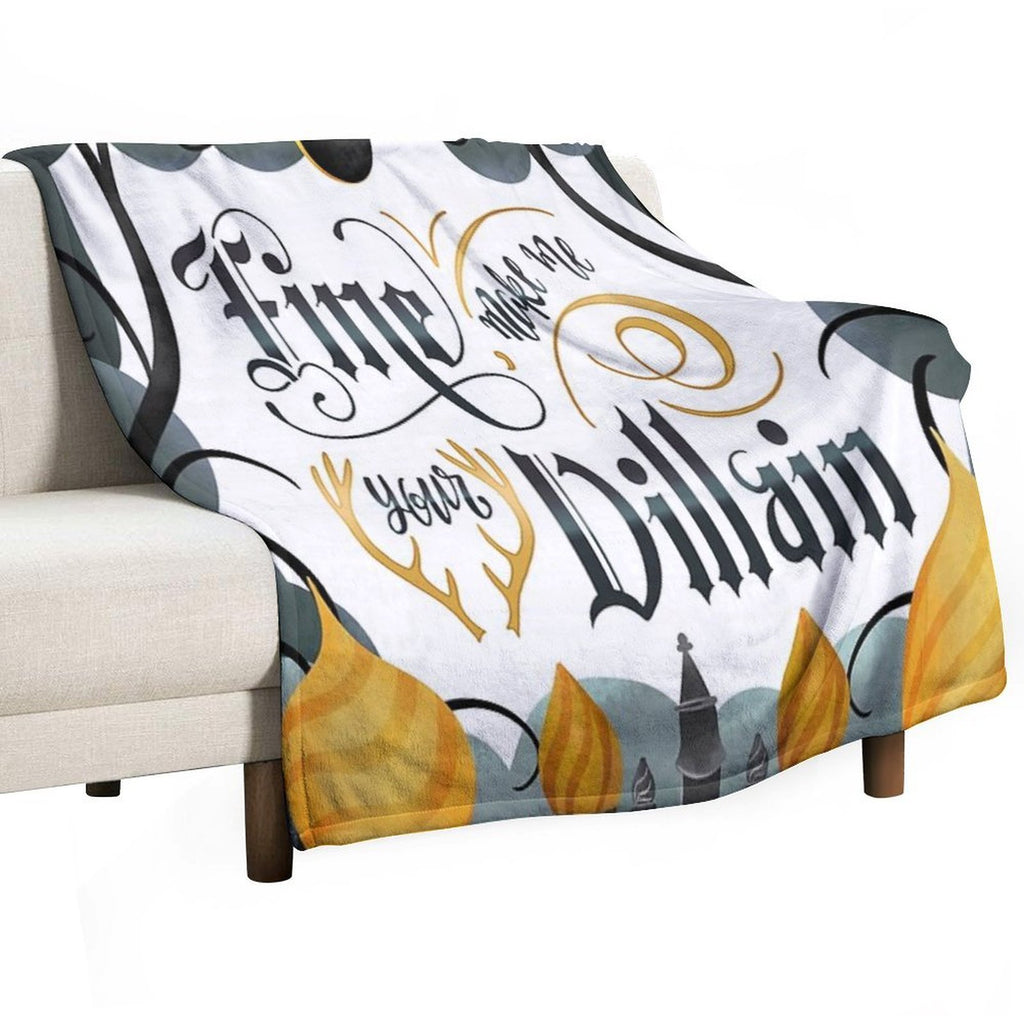 MAKE ME YOUR VILLAIN Eco-conscious Throw Blanket