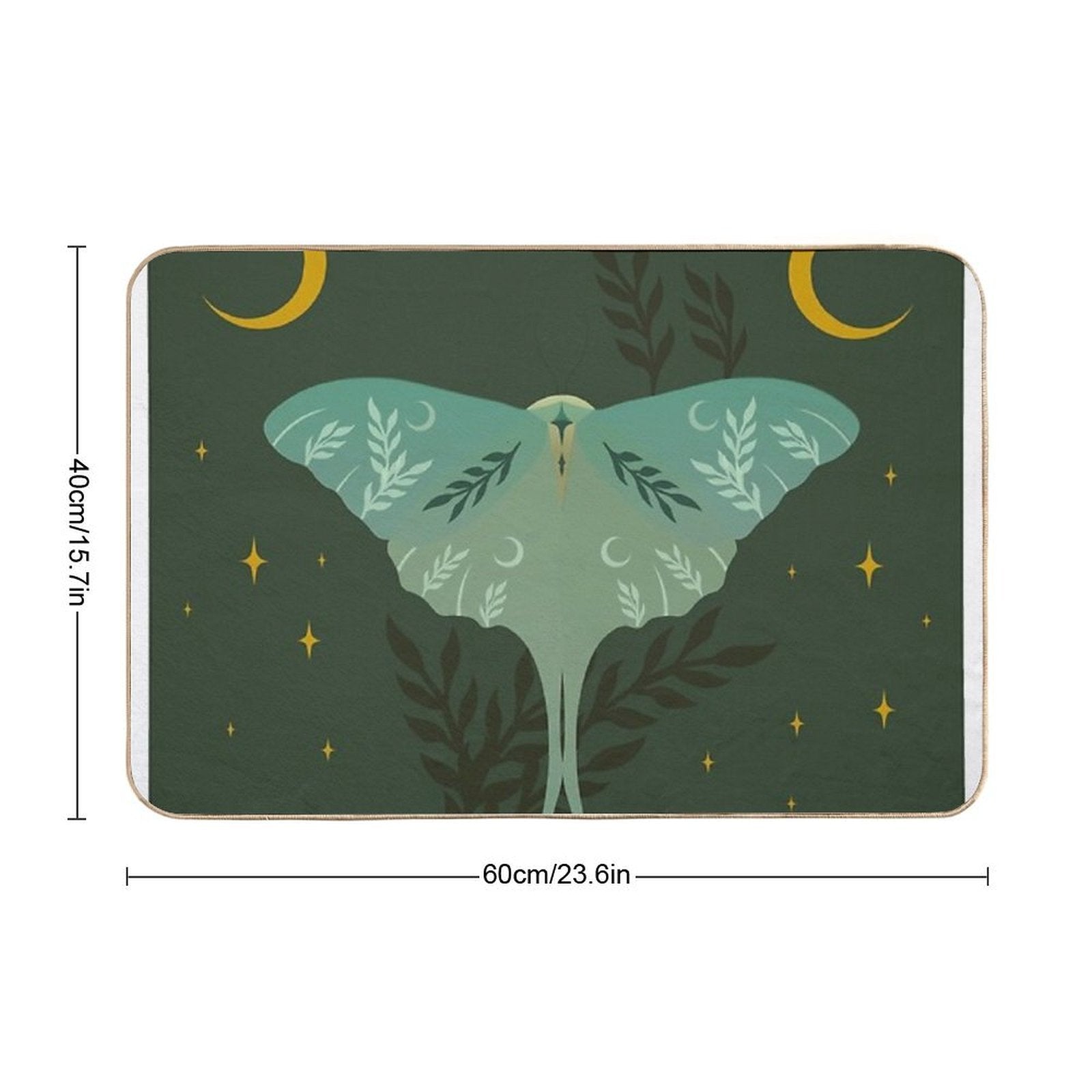 Moth And Moon  Pet-Safe Bath Mat