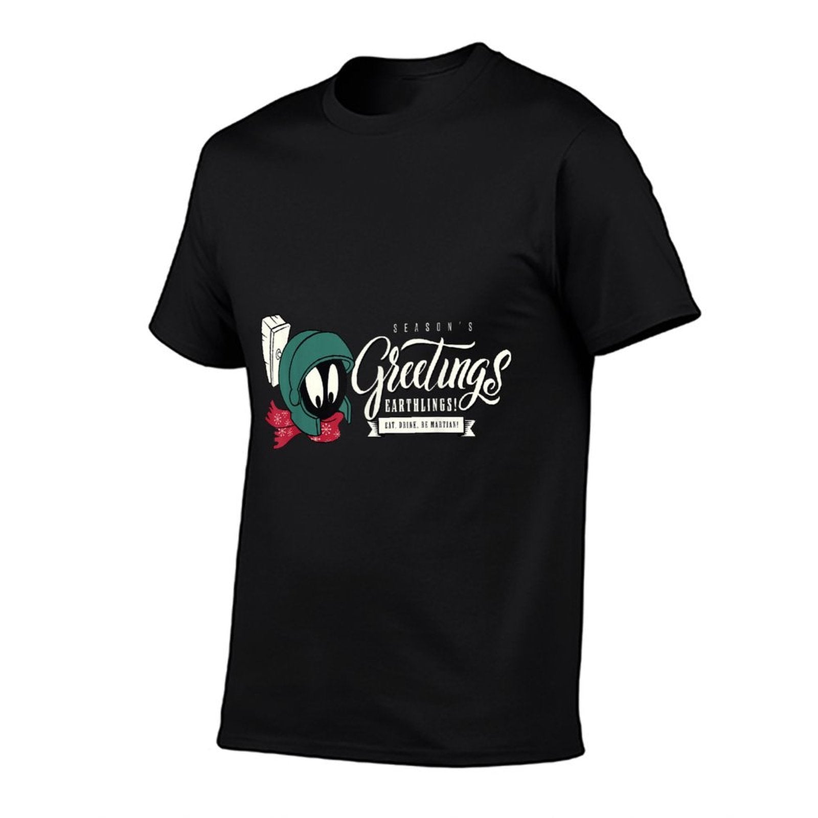 Looney Tunes Christmas Marvin Eat Drink Be Martian  Moisture-wicking T-Shirt