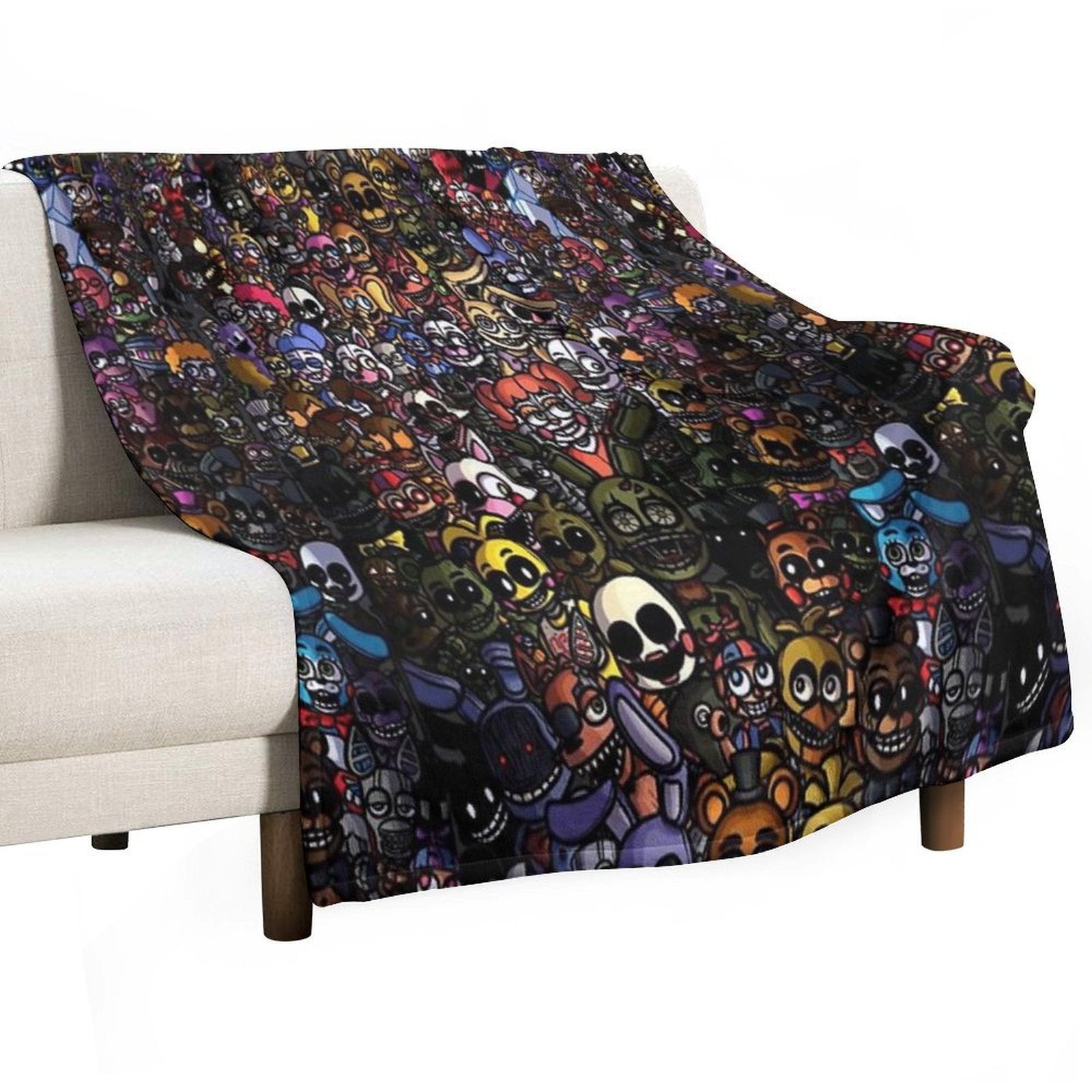 Vintage Graffiti Design Colorful Tribal Street Art Premium Throw Blanket