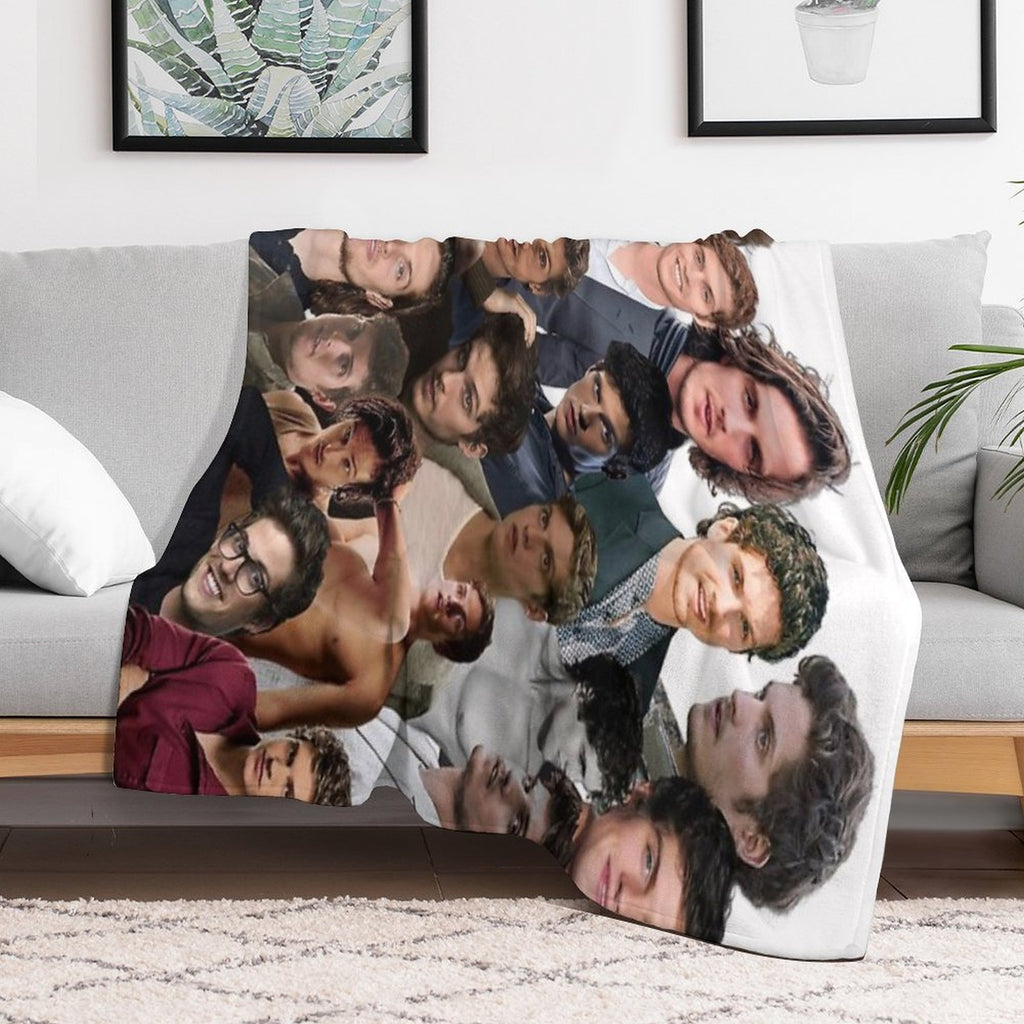 Daniel Sharman Photo Collage Gift-ready Throw Blanket