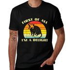 Opossum Im A Delight Retro Feral Possum Meme Women Men Kids  High-quality Stitching T-Shirt