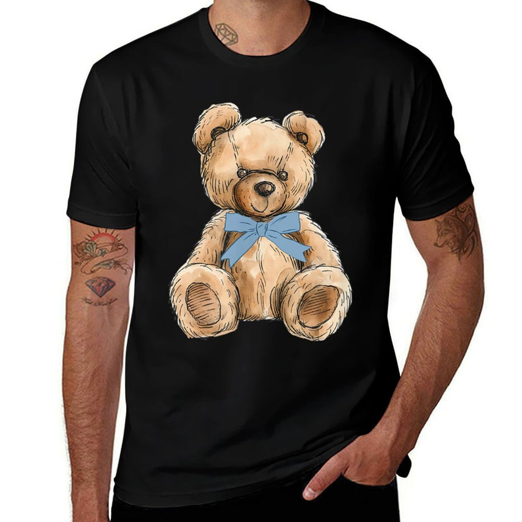 Teddy Bear Preppy Aesthetic Cute Gifts Forns Coquette  Slim-fit Cut T-Shirt
