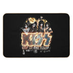 KISS ® The Band - End of The Road on Fire Logo  Absorbent Bath Mat