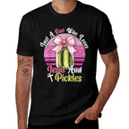 Just A Girl Who Loves Jesus And Pickles. Funny Pickles Jesus  Oversized Silhouette T-Shirt