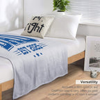 New Dad Varsity Style Shirt Est 2025 Gift Fathers Day Newborn Sustainable Throw Blanket